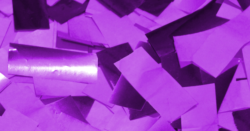 Benefits of Using Purple Confetti Paper​